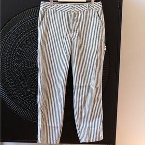 Jack & Jones Navy and White Striped Chinos